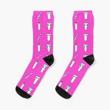 Забавни ултразвукови подаръци Sonosquad Pink от SonoGiggles, чорапи на едро, чорапи с подгряване, мъжки модни забавни чорапи