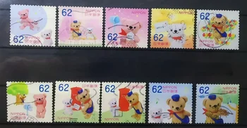 10 бр./компл., Пощенска марка от Япония, 2017, Мультяшные марка, Истински оригинални марки за колекция, се Използват с пощенска марка