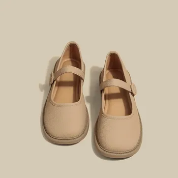 Пролет-лято нови дамски ежедневни тънки обувки на нисък ток, модни универсална дамски обувки w-0s060