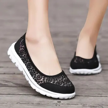 2022 Нова Дамски Парусиновая обувки за медицински сестри, ежедневни обувки на солидна платформа, Дамски обувки на равна подметка, Тенис Feminino, Дамски обувки Zapatillas Mujer