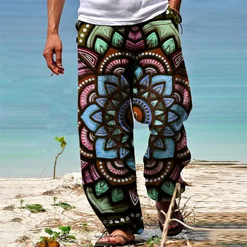 Облекло Y2k Разкроена Панталони Обикновените Гуандунские Ежедневни Панталони С плоски Рисувани Мъжки Панталони В Новия Списък