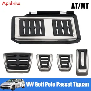 Комплекти за Педалите газ и спирачка За Volkswagen VW Golf MK7 8 Passat B8 3G Tiguan, Touran 2 2 Polo 5 6 T-Roc Jetta 7 A7 От Неръждаема Стомана MT AT