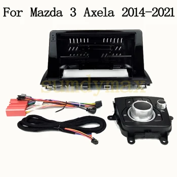 9-инчов Радиото в автомобила, захранващ кабел, Мишка, i-drive За Mazda 3 Axela 2014-2021, Android, Комплект аудио системи с голям екран, Комплект монтажна панел