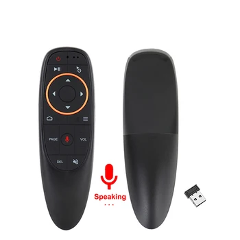 Дистанционно управление G10S Air Mouse с гироскопом и гласови намирането на 2.4 G, безжично дистанционно управление за Android TVBox PC